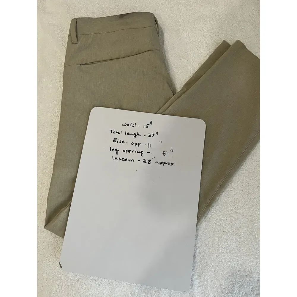 Vuori Aim Chino Pant Men's 28 Stretch khaki Performance Slim Golf Travel